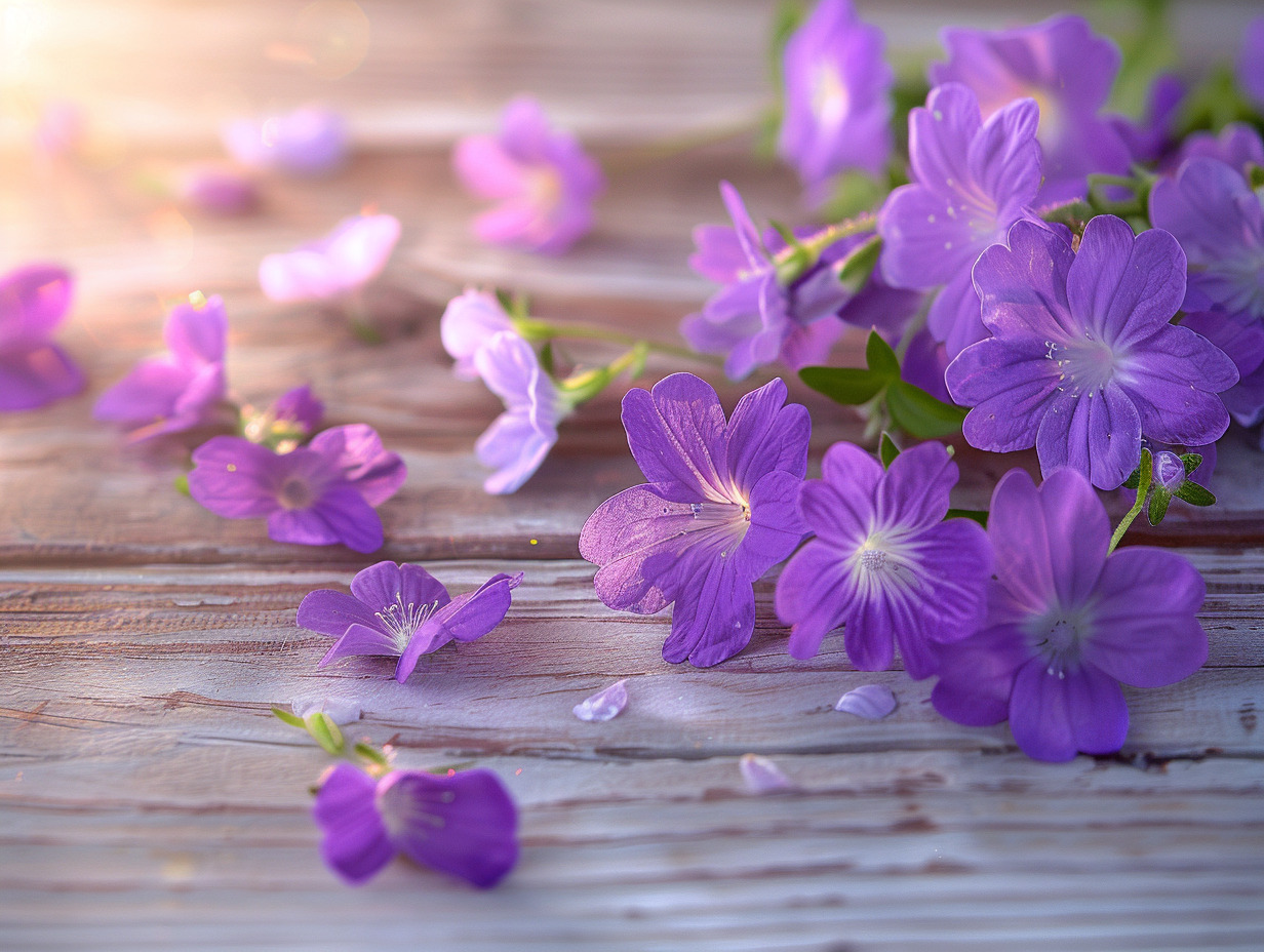 violette fleurs